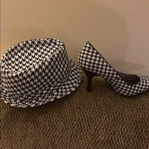 Hounds TOOTH printed HAT sz 38